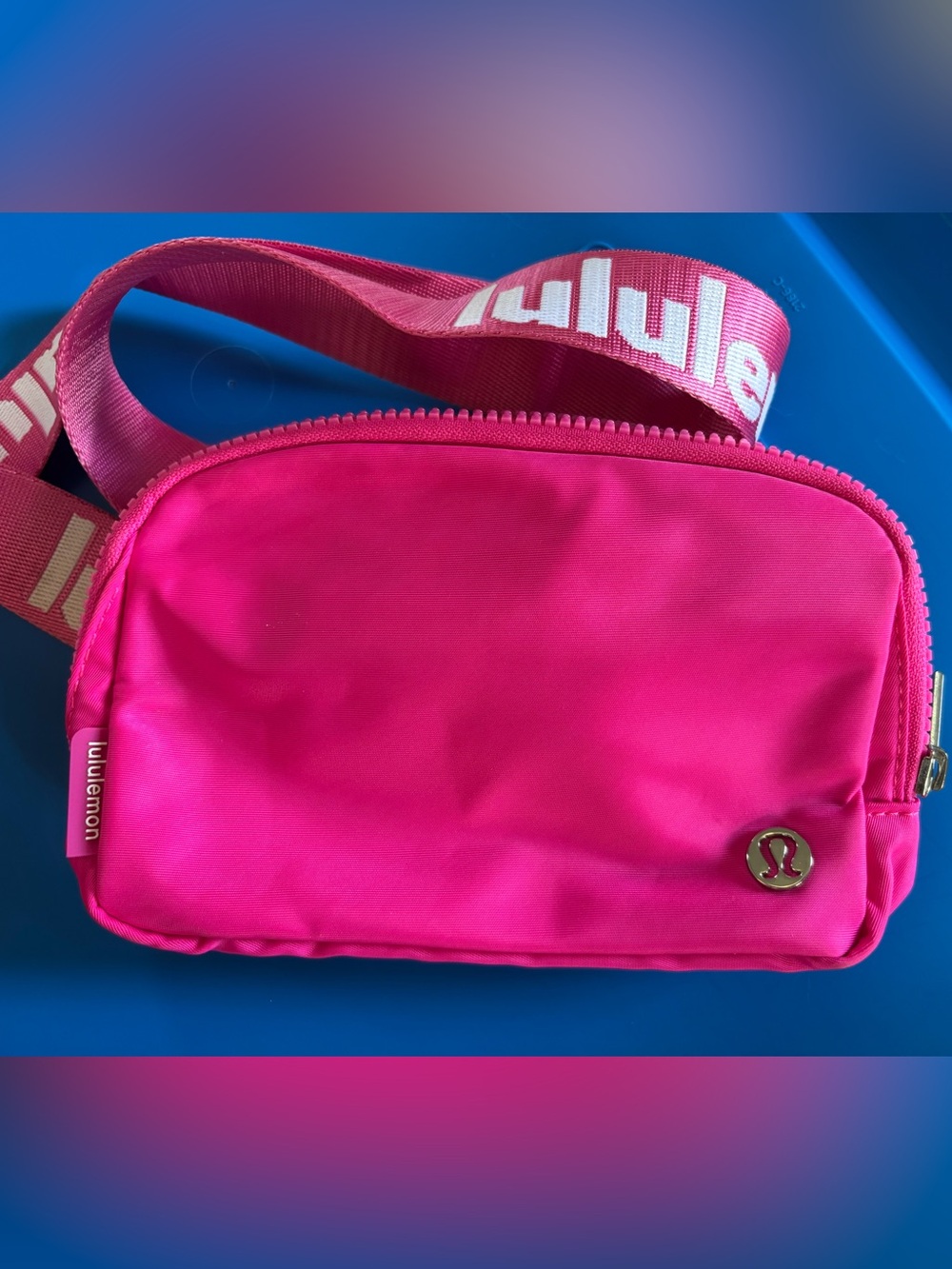 Lululemon Everywhere Belt Bag. Hot pink. Like new.